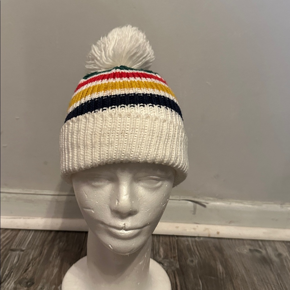 Hudson’s bay Stripes Baby Knit Pom Beanie – 0-24 Months